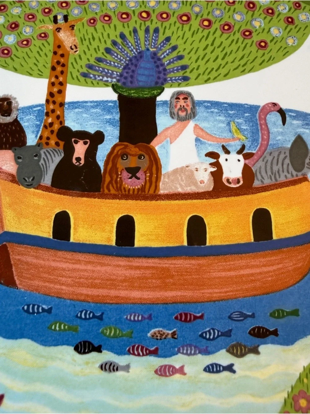 Villeroy & Boch‎ Tile Trivet Noah's Ark Made In Germany 6x6”